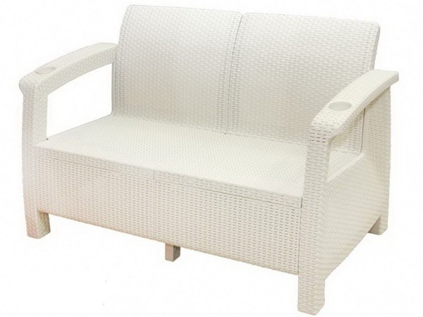 Двухместный диван Yalta Sofa Seаt белый купить в Дмитрове