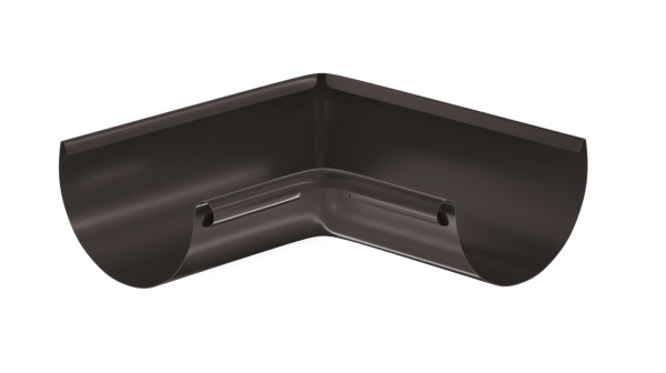 Водосток Aquasistem, система 125x90 - Угол желоба, внутренний 90° RR 32 Тёмно-Коричневый купить в Дмитрове