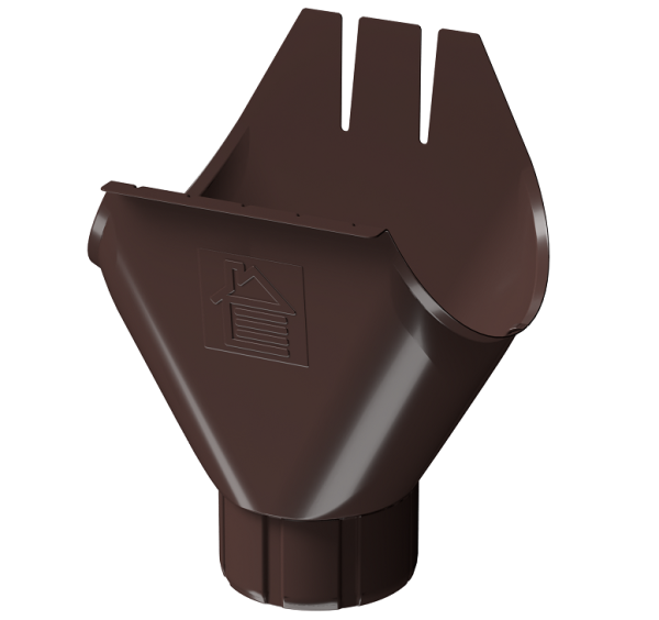 Воронка желоба D125 Döcke STAL PREMIUM Шоколад, (RAL 8019) купить в Дмитрове
