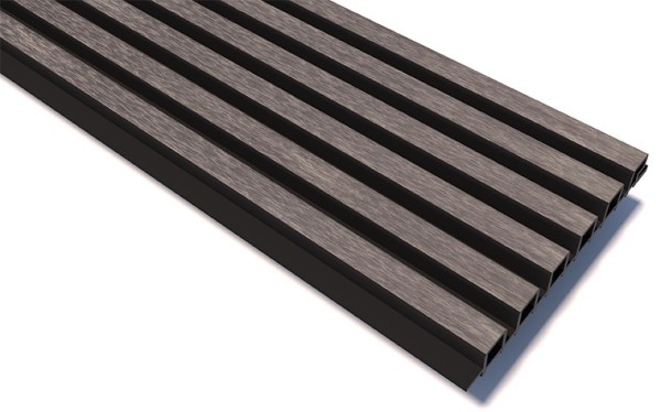 Реечные панели WOODVEX Lines Ultra Smoke gray купить в Дмитрове