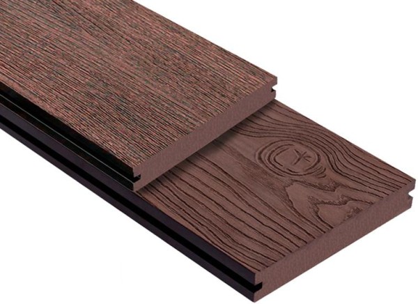 Террасная доска ДПК Outdoor 3D полнотелая STORM/OCEAN BROWN коричневая микс купить в Дмитрове