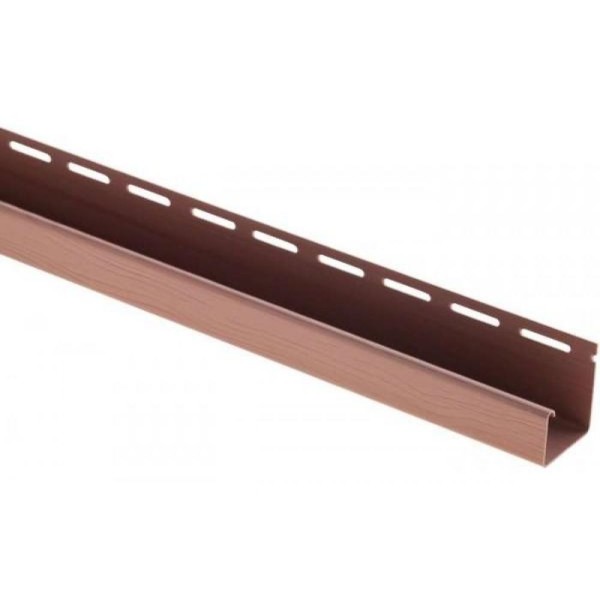 J-профиль Люкс Крашенный, T-15, ВН, Красно-коричневый купить в Дмитрове