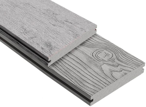 Террасная доска ДПК Outdoor 3D полнотелая STORM/OCEAN GREY серая микс купить в Дмитрове