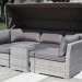 Диван-Трансформер AFINA плетеный из иск. ротанга AFM-320G Grey купить в Дмитрове