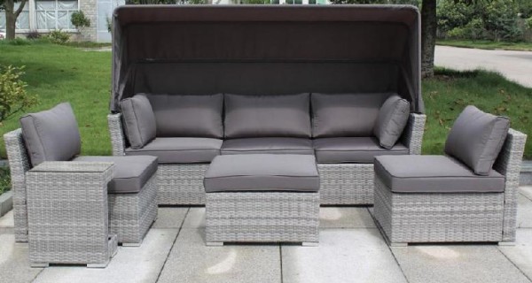 Диван-Трансформер AFINA плетеный из иск. ротанга AFM-320G Grey купить в Дмитрове