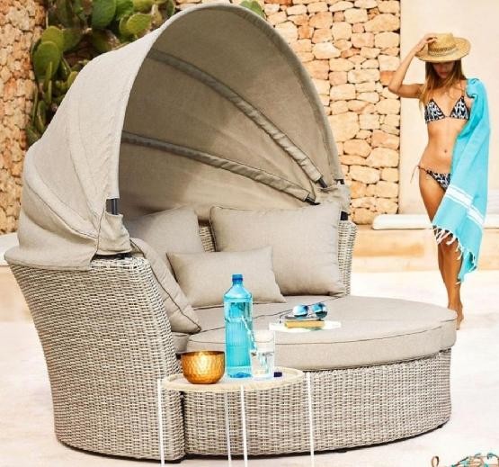 Диван-Трансформер AFINA плетеный из иск. ротанга AFM-325 Beige купить в Дмитрове