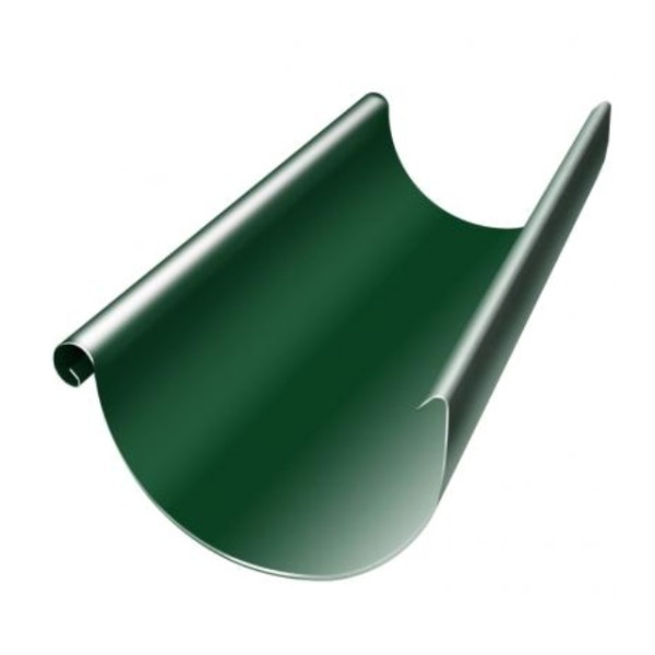 Водосток Grand Line 125x90 – Желоб 3м RAL 6005 купить в Дмитрове