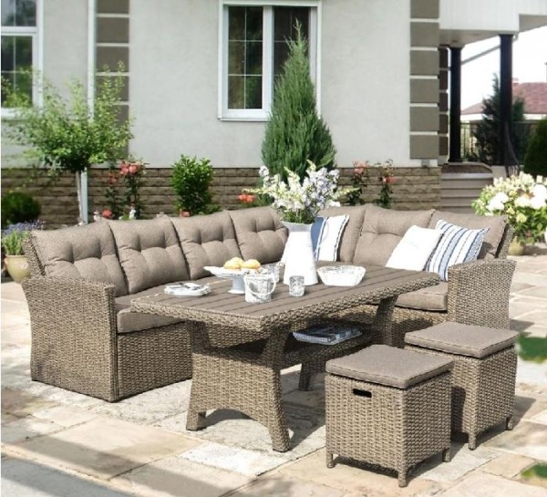 Комплект мебели AFINA плетеной из иск. ротанга AFM-307B Beige купить в Дмитрове