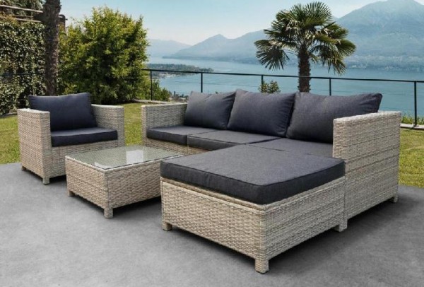 Комплект мебели AFINA плетеной из иск. ротанга YR821G Grey/Grey купить в Дмитрове