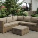 Комплект мебели AFINA плетеной из иск. ротанга YR825B Beige купить в Дмитрове