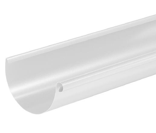 Водосток Aquasistem, система 125x90 - Водосточный желоб 3.00м RAL 9003 Белый купить в Дмитрове