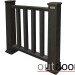 Ограждение из ДПК Outdoor Классик 3D STORM чёрный купить в Дмитрове
