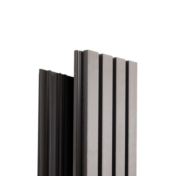 Фасадная доска Ecodecking Техно реечная 200х26х3000 Серый купить в Дмитрове