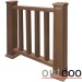 Ограждение из ДПК Outdoor Классик 3D STORM коричневый микс купить в Дмитрове
