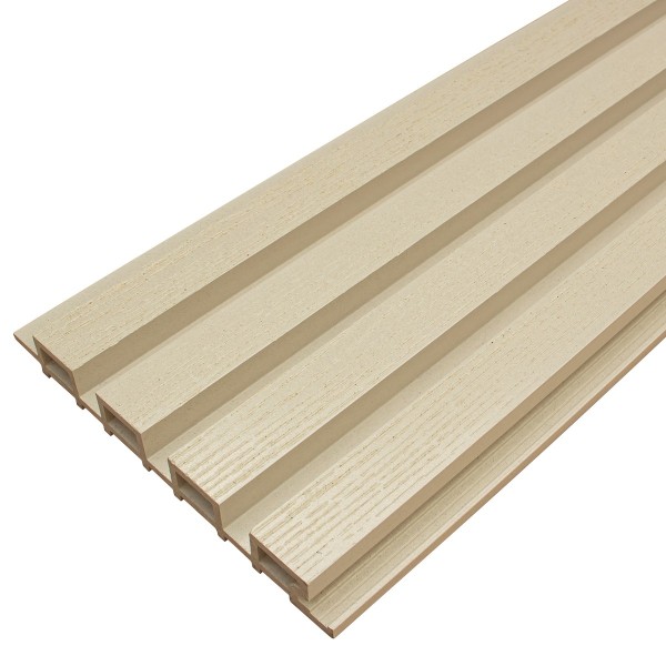Фасадная доска из ДПК Faynag Wood Рейка Слоновая кость купить в Дмитрове