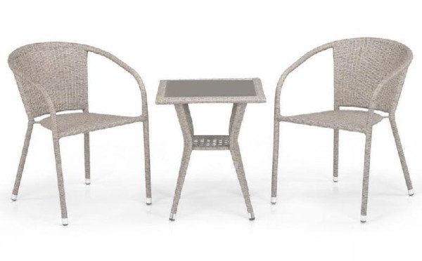 Комплект плетеной мебели AFINA из иск. ротанга T25C/Y137C-W85 Latte 2Pcs купить в Дмитрове