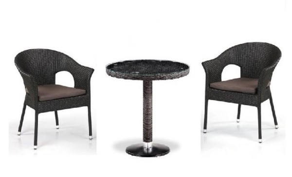 Комплект плетеной мебели AFINA из иск. ротанга T601/Y79A-W53 Brown 2Pcs купить в Дмитрове