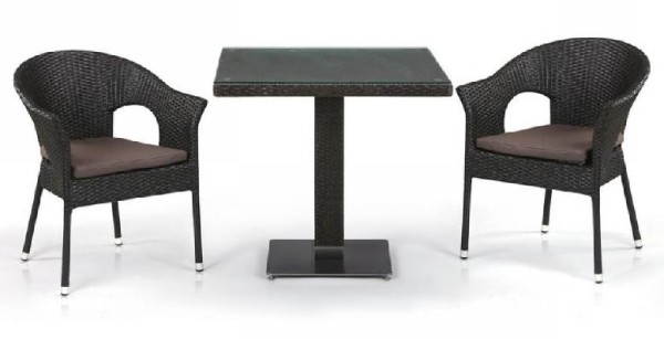Комплект плетеной мебели AFINA из иск. ротанга T605SWT/Y79A-W53 Brown 2Pcs купить в Дмитрове