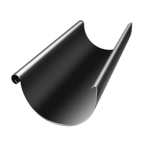 Водосток Grand Line 125x90 – Желоб 3м RAL 9005 купить в Дмитрове