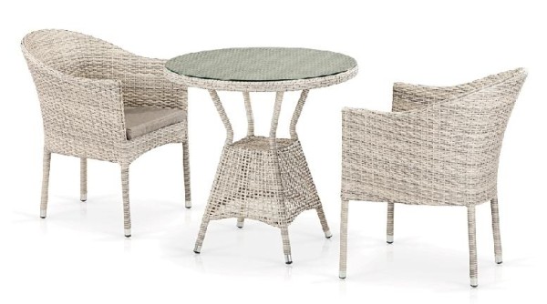 Комплект плетеной мебели AFINA из иск. ротанга T705ANT/Y350-W85 Latte 2Pcs купить в Дмитрове
