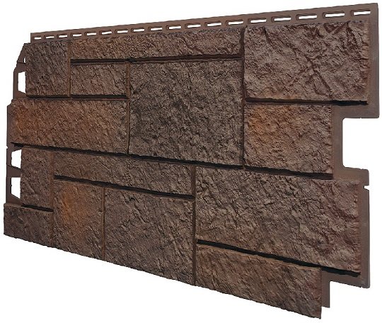 Фасадная панель VOX Sandstone (Сандстоун) темно коричневый купить в Дмитрове