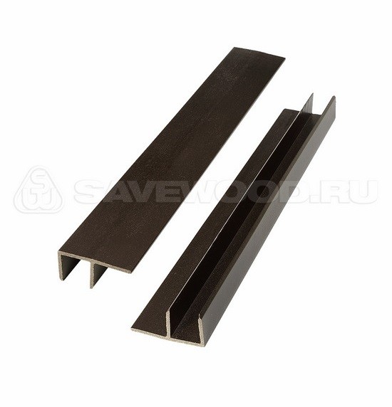 F-профиль ДПК Savewood – Тёмно-коричневый купить в Дмитрове