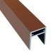 П-профиль Алюминиевый EasyDecking 35x25 Коричневый купить в Дмитрове