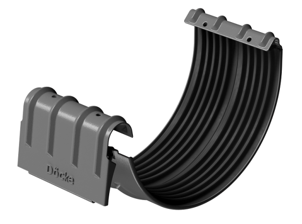 Соединитель желобов D125 Döcke STAL PREMIUM Графит, (RAL 7024) купить в Дмитрове