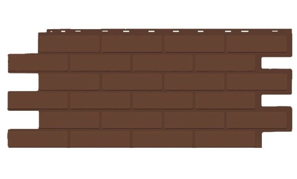 Фасадная панель T-Siding Кирпич Модерн Эко Браун купить в Дмитрове