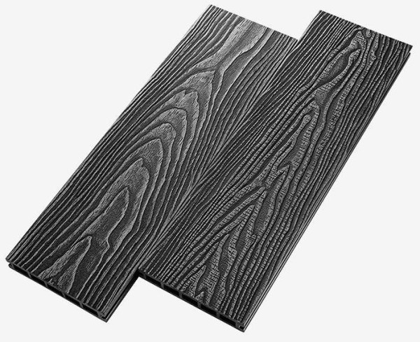 Террасная доска из ДПК RusDecking Unodeck Vintage - Графит купить в Дмитрове