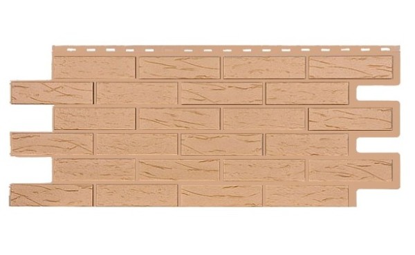 Фасадная панель T-Siding Кирпич Саман Эко Крем купить в Дмитрове